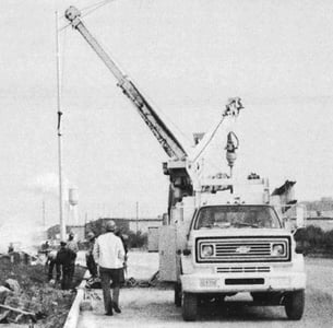 instant foundation installation truck