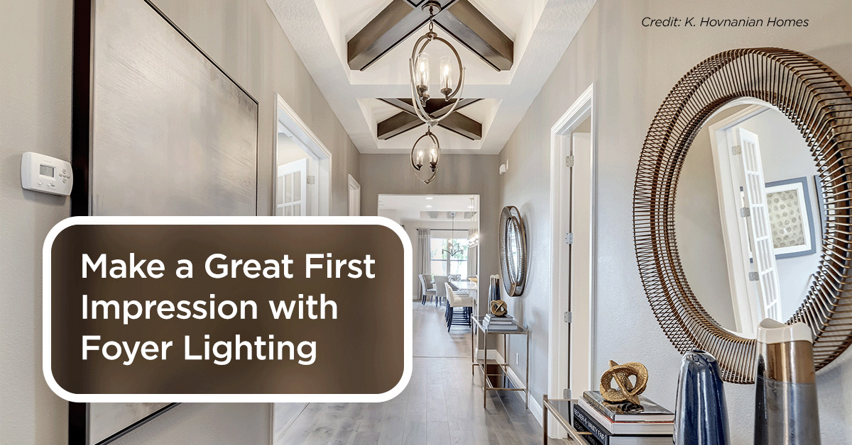 Foyer Lighting sizing tips