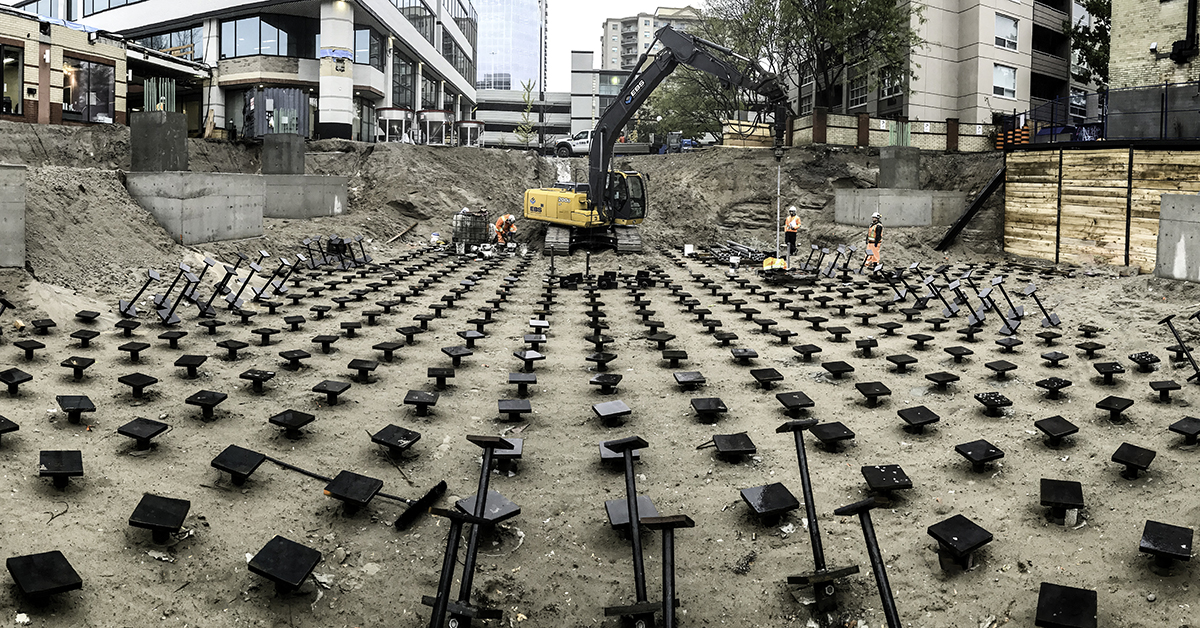 High-Capacity New Construction Foundation on Helical Piles