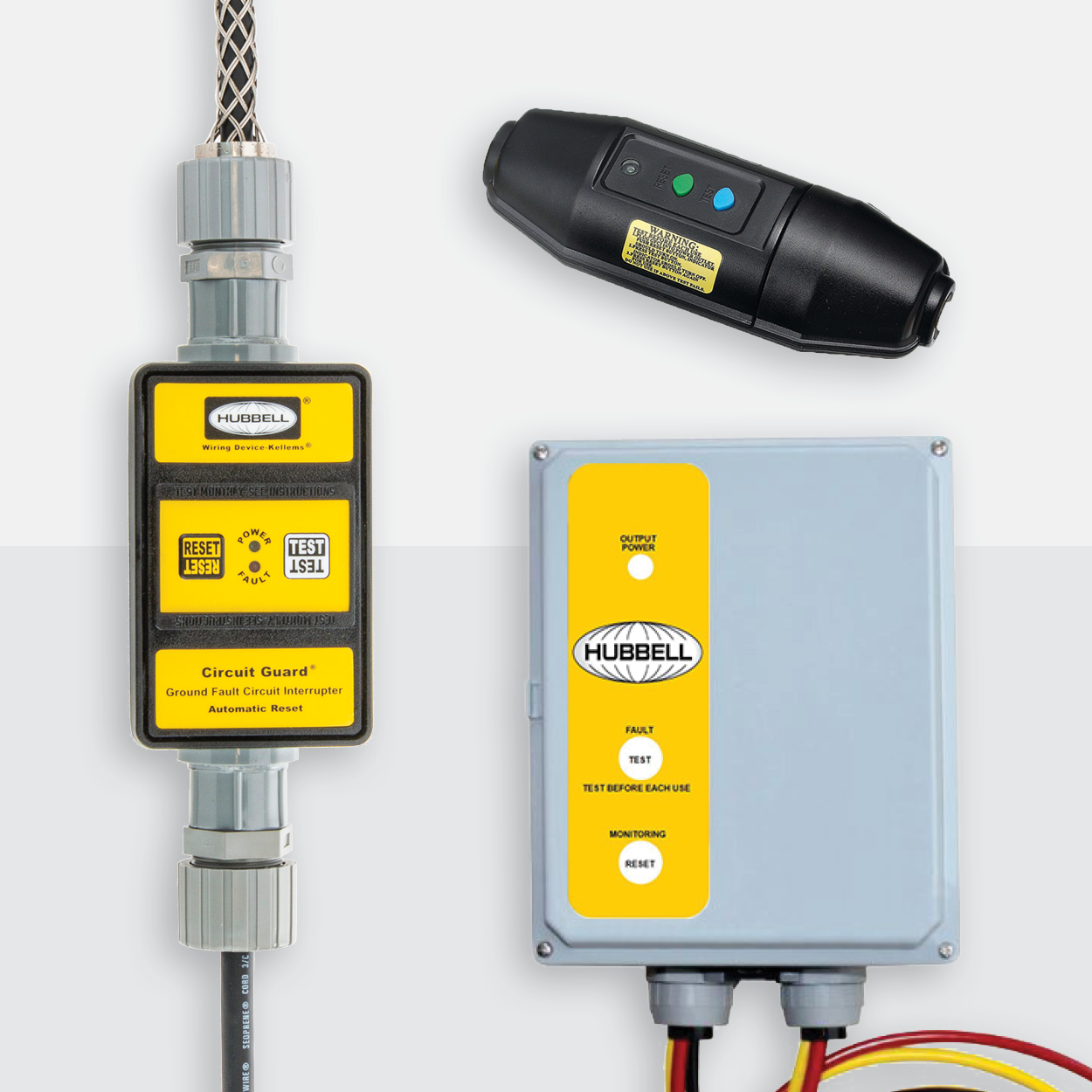 Protect personnel with Hubbell portable and hardwired GFCI devices