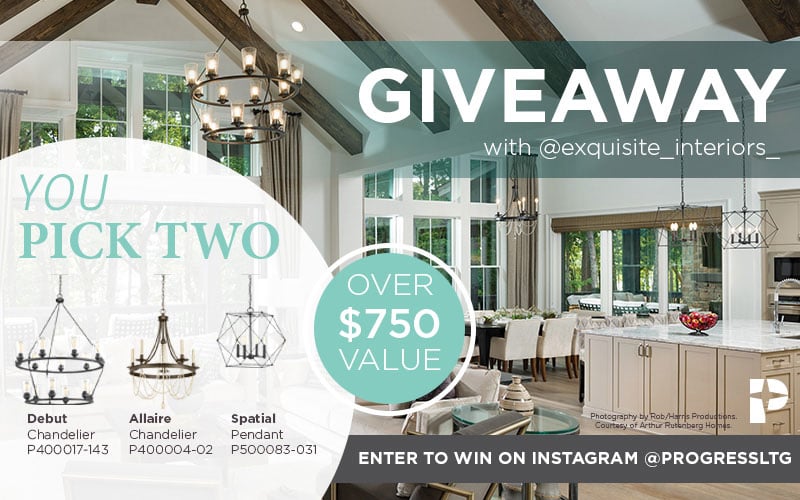 We're At It Again - Your Chance To Win Two Chandeliers!