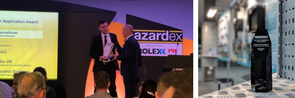 HazardEx Award Presentation to Hawke International Easy Access Enclosure Range