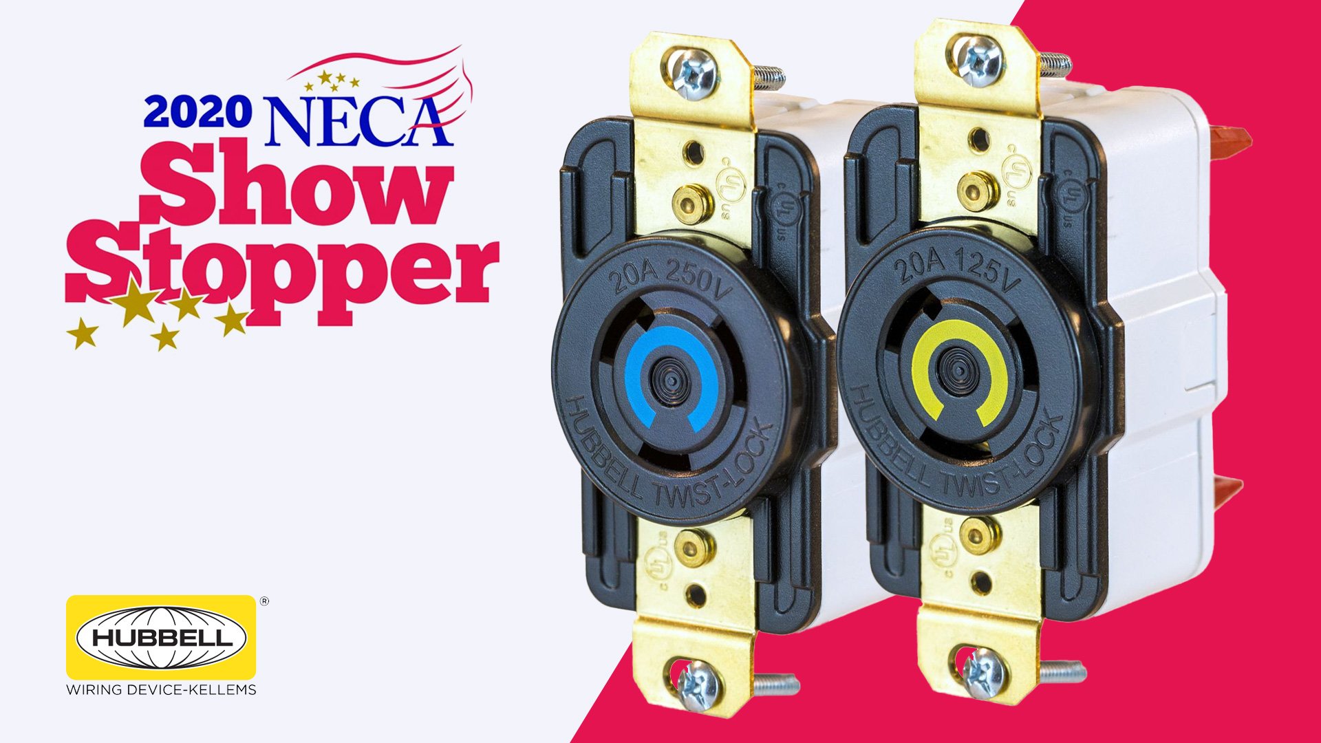 New Hubbell Twist-Lock spring-connect innovation recognized as NECA “Showstopper”