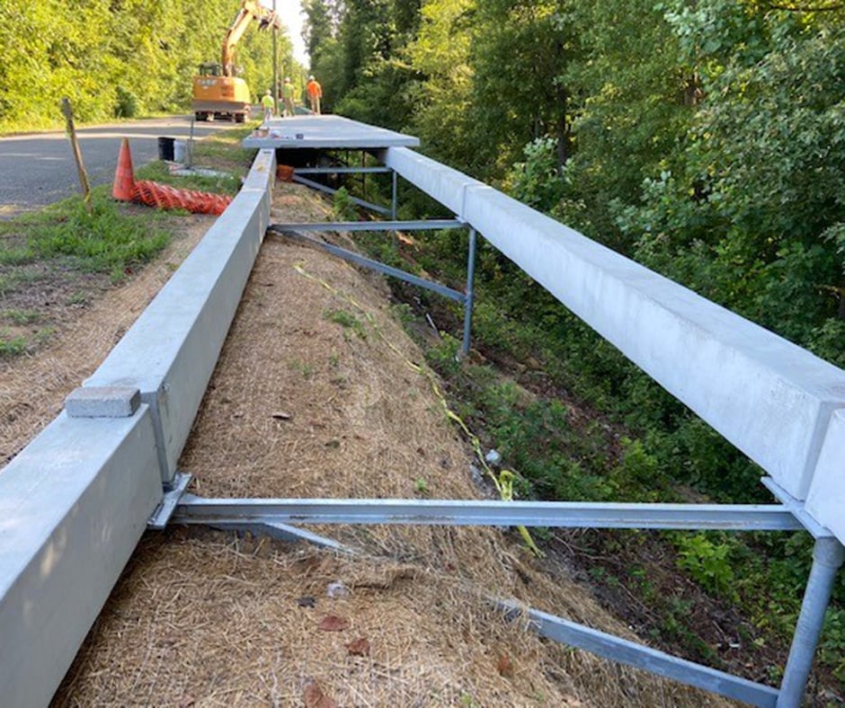 Helical Pile Foundation Engineered to Support Hillside Boardwalk Trail