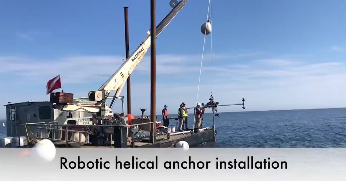 Helical Anchors: An efficient and eco-friendly alternative to traditional mushroom, deadweight, and pile anchors.