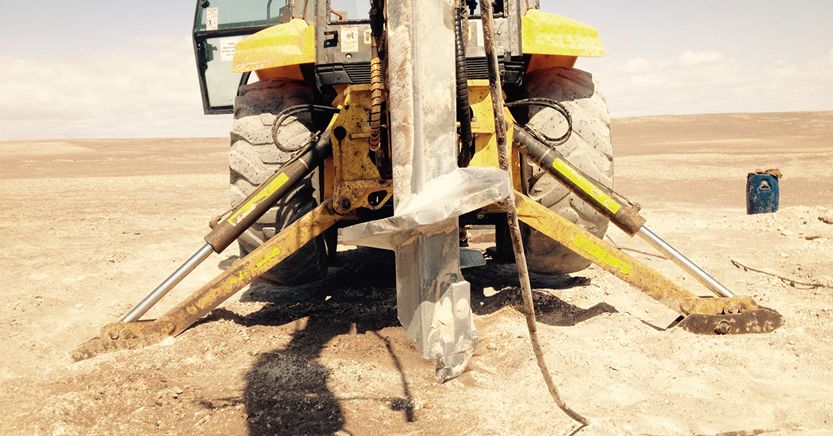 What to do when the soil is too dense or rocky for helical piles